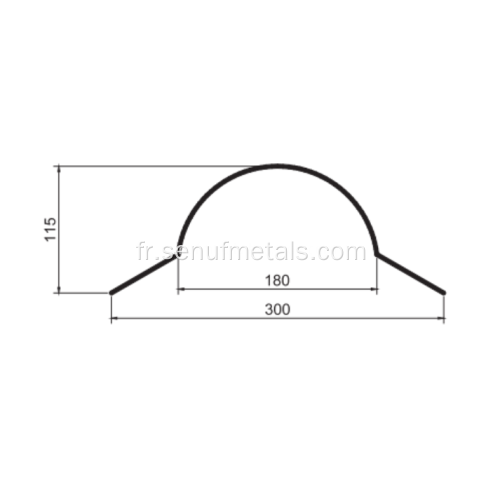 Aluminium roof ridge cap roll former equipment